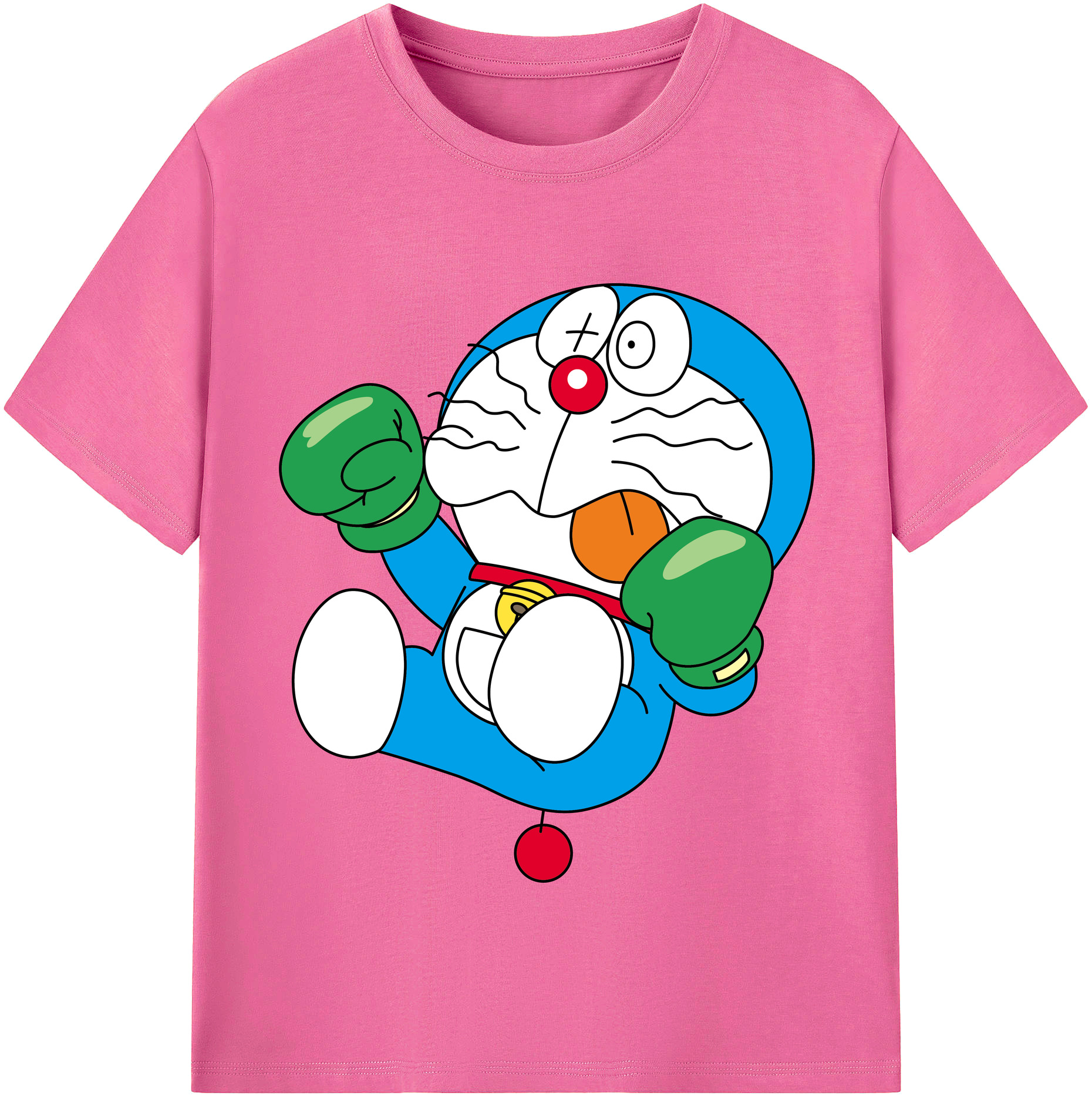 （画像用） ドラえもん Doraemon レディースカジュアルプリントTシャツ（綿100％）